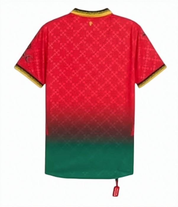 Gradient Red and Green Training Shirt