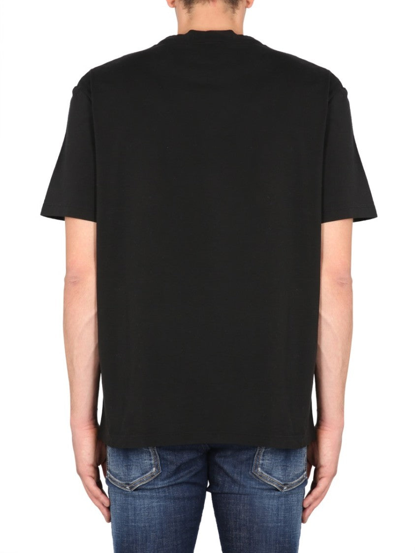 Vintage Design Front Logo Print T-Shirt