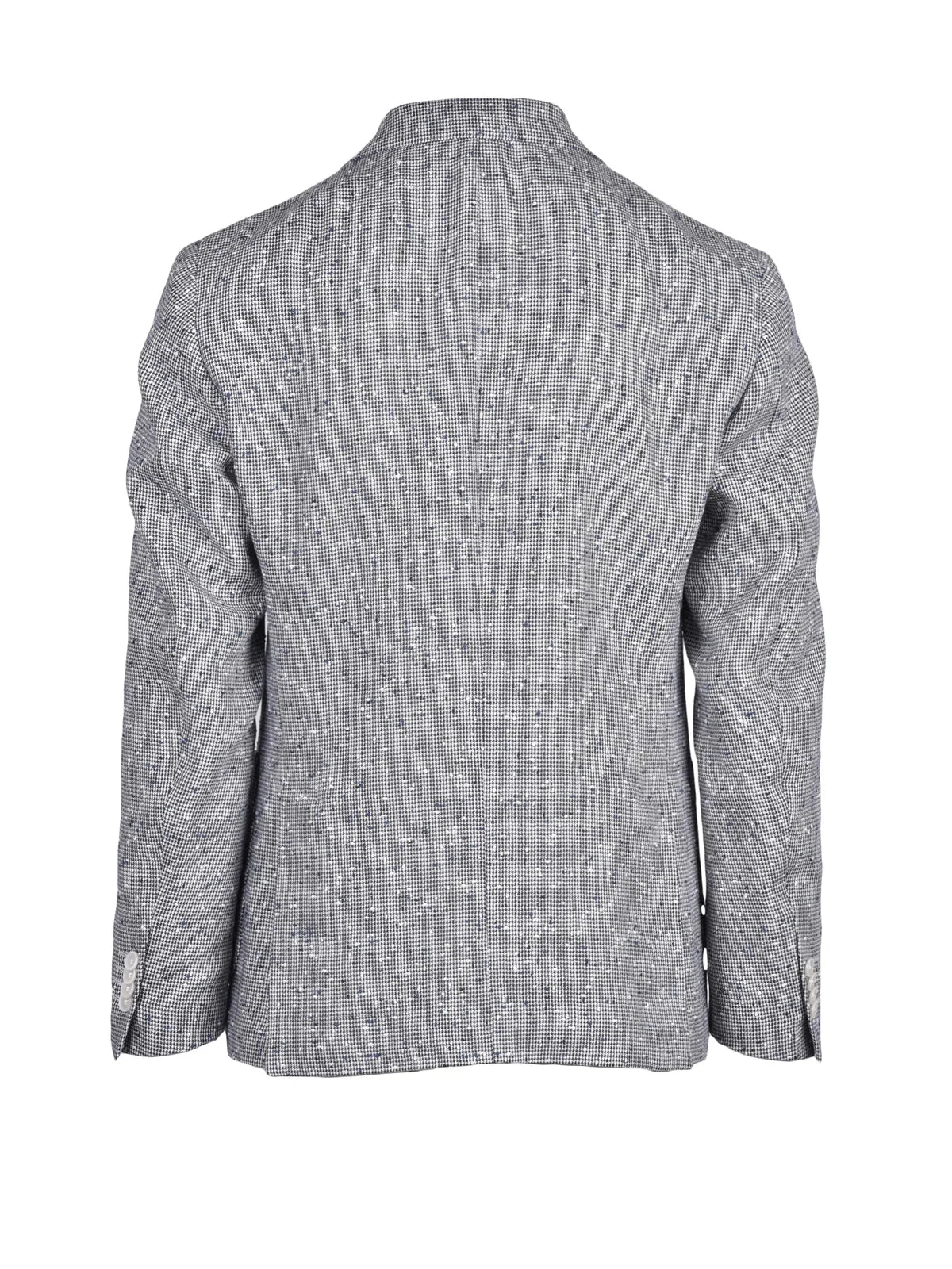 Two-Tone Double-Breasted Jacket - White/Black