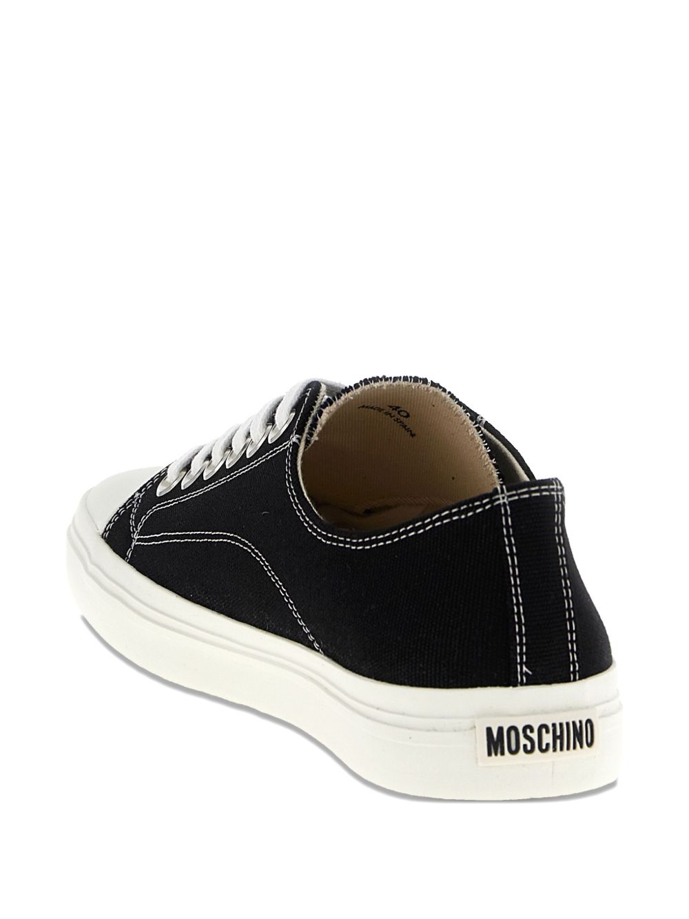 Low-Top Sneakers with Contrasting White Accents