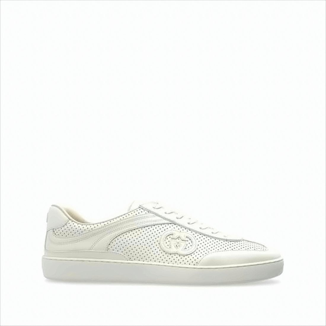 Perforated Leather Low-Top Sneakers