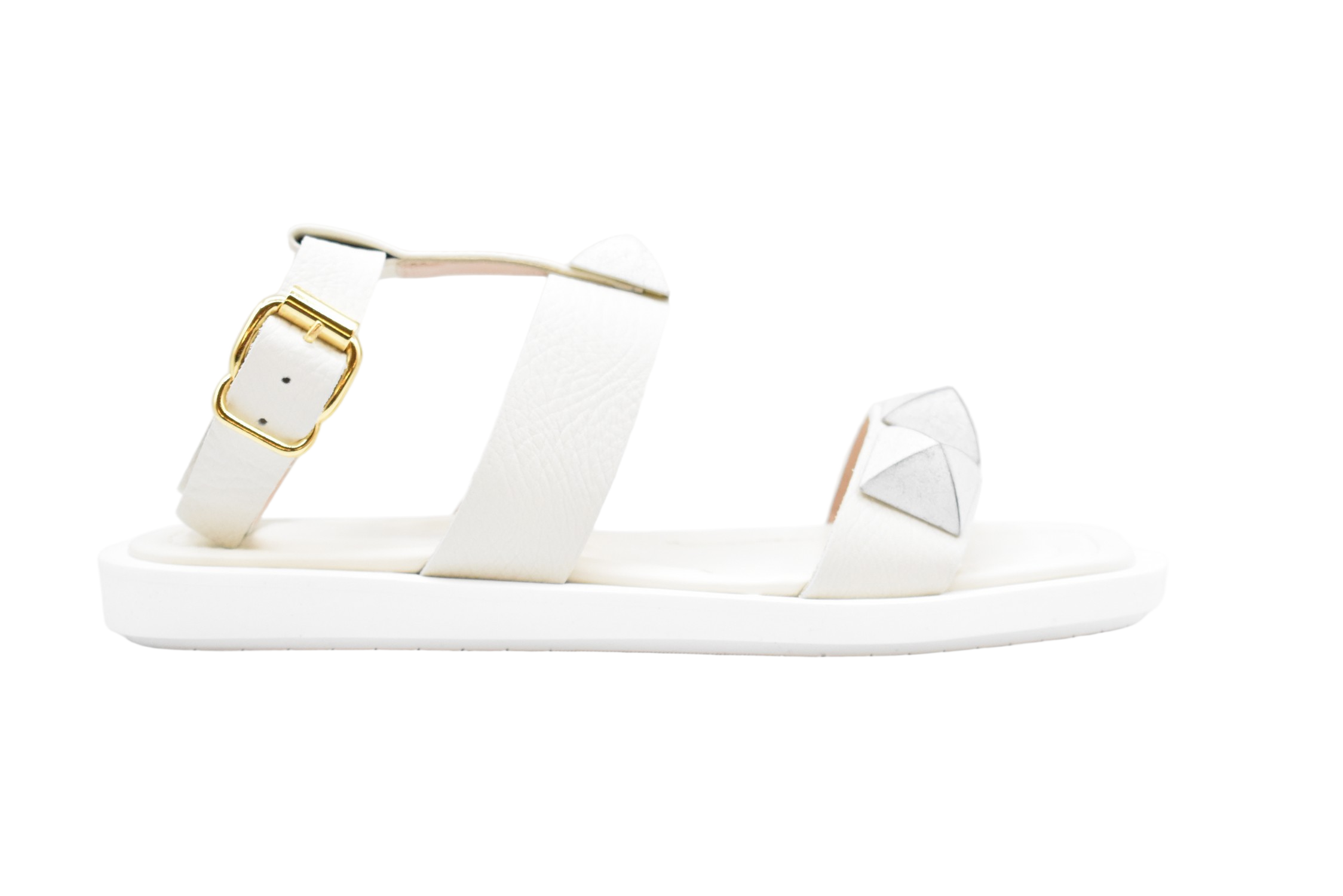 Flat Sandals With Geometric Embellishments