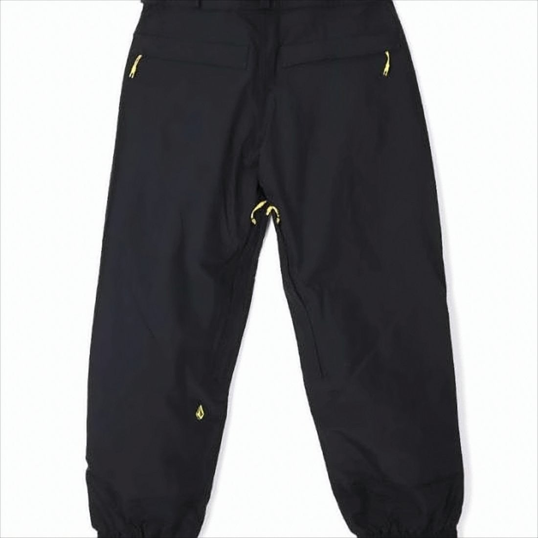 Straight Fit Black Nylon Pants with Design