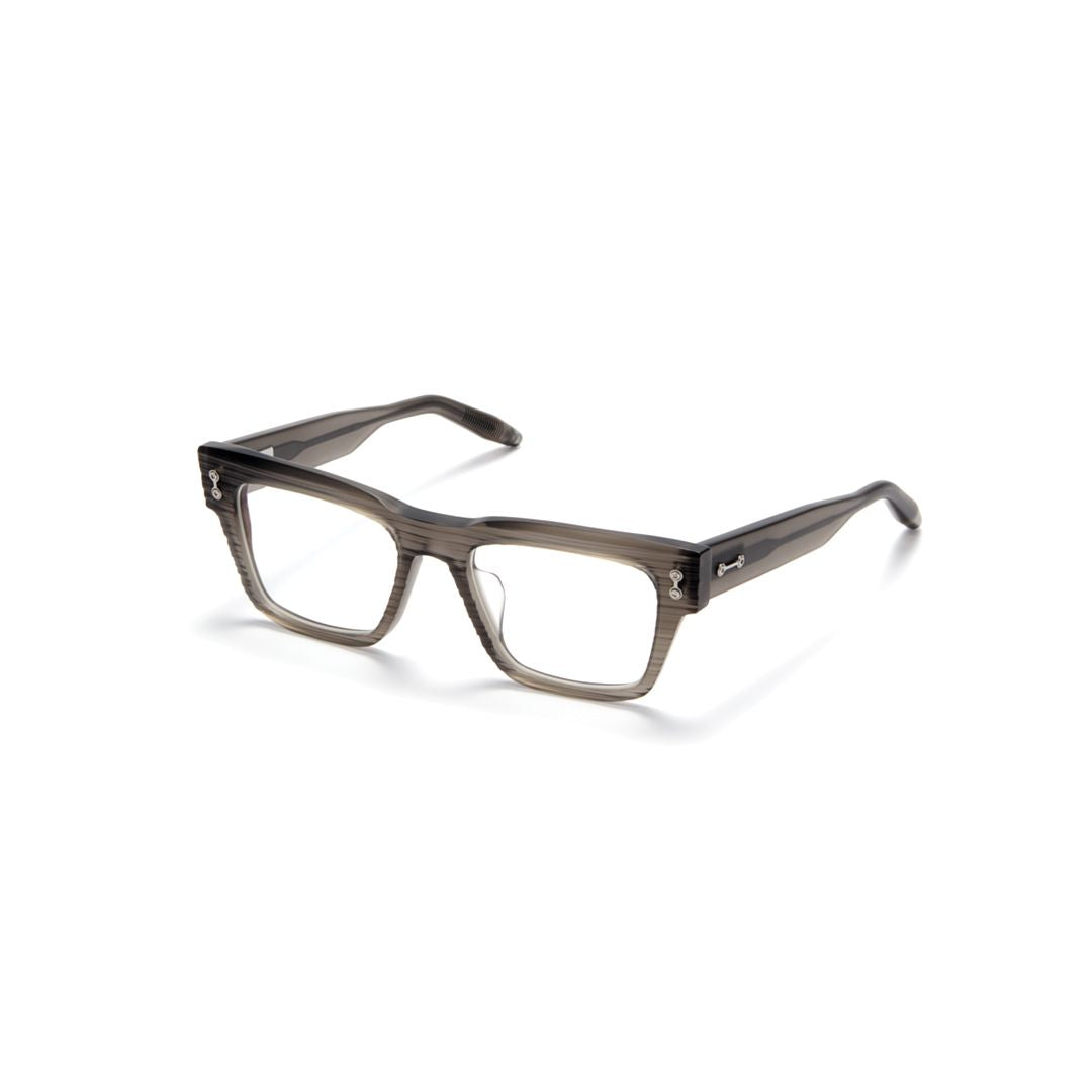 Columba Rectangular Frame Eyeglasses with Translucent Smoky Grey Finish