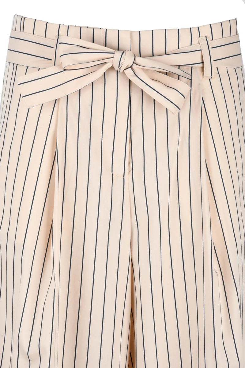 High-Waisted Pinstripe Palazzo Pants
