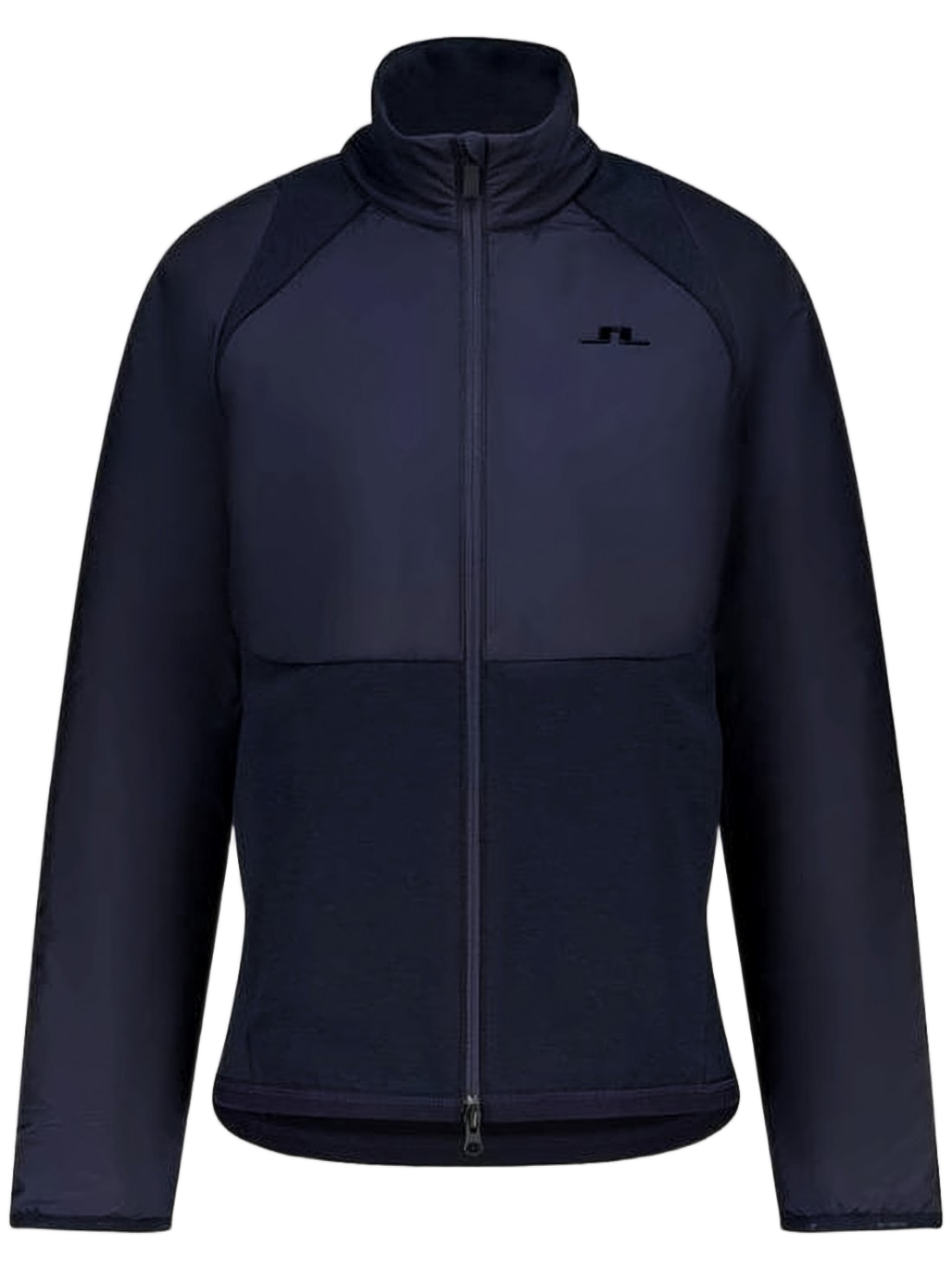 Two-Tone Women'S Jacket With High Collar And Full Front Zipper