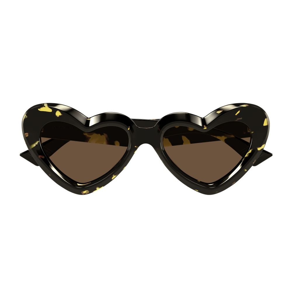 Bv1432S Ribbon Line Heart-Shaped Havana Acetate Sunglasses