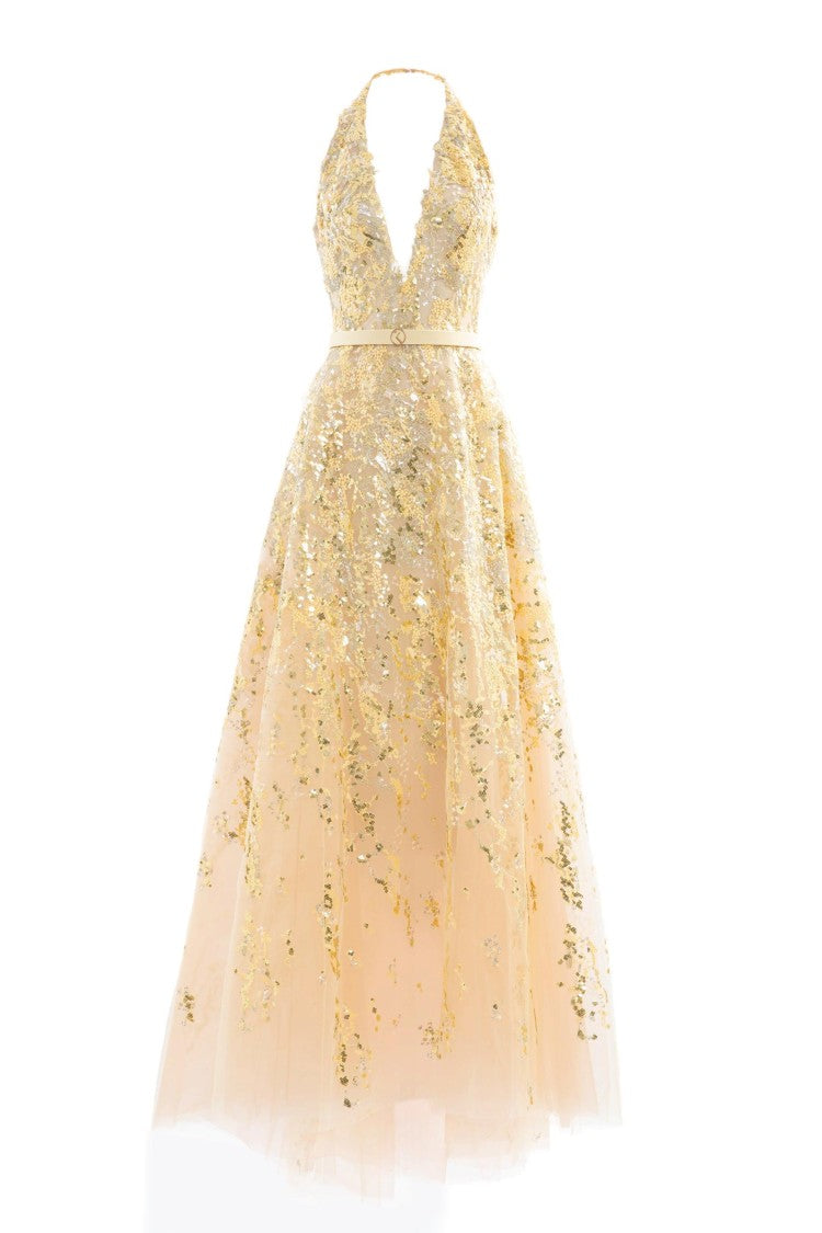 Embroidered Long Dress