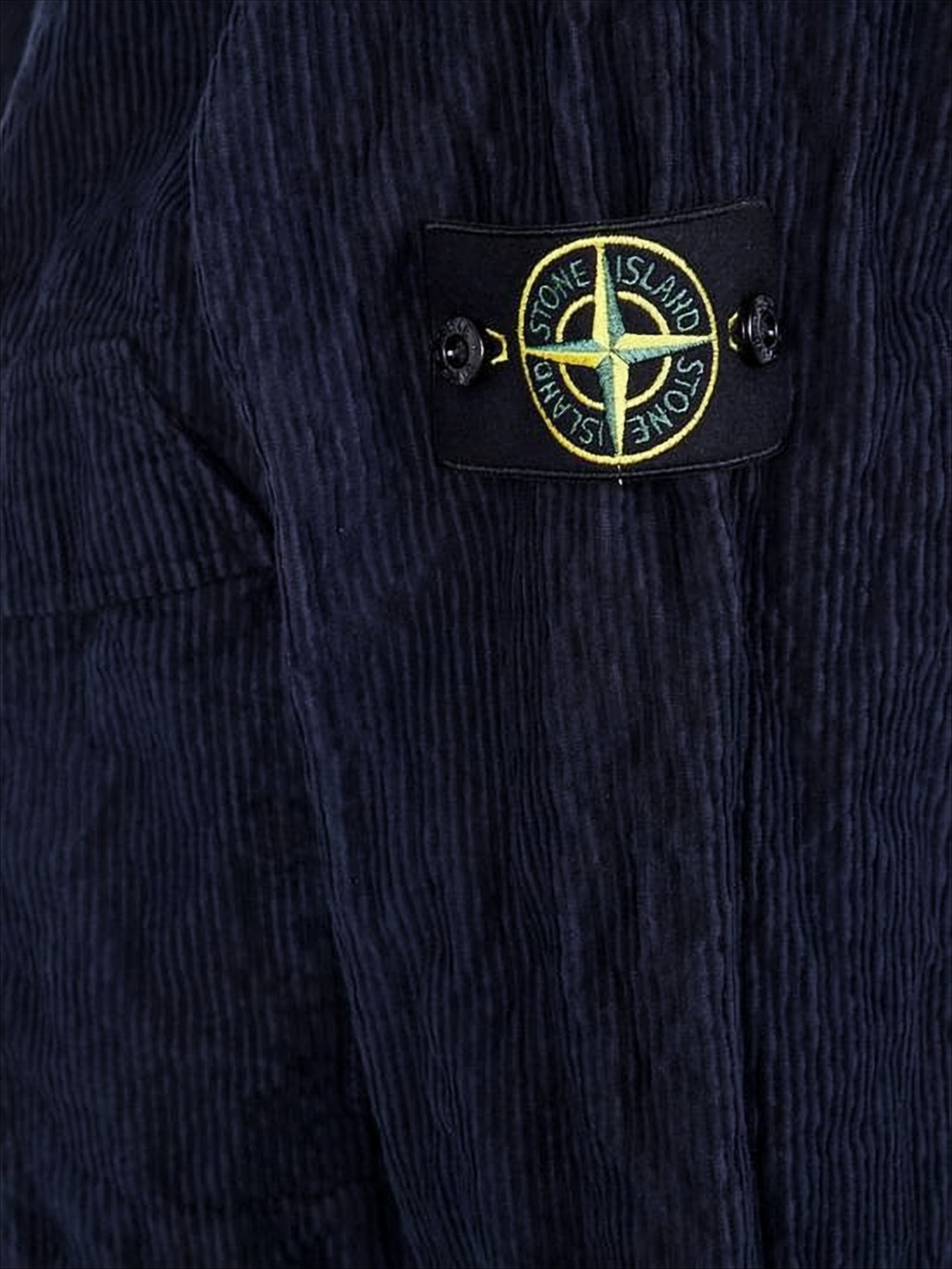 Textured Corduroy Overshirt with Structured Collar