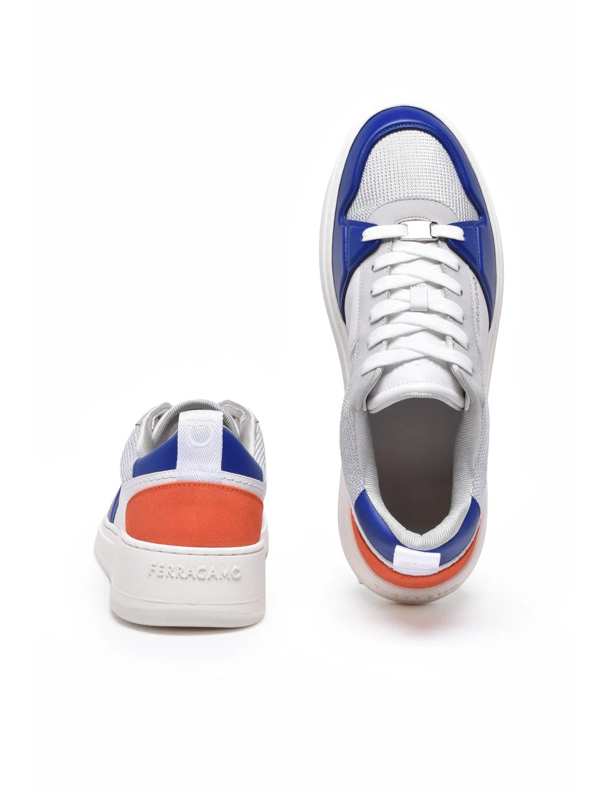 Blue 'Dennis' Leather Sneakers