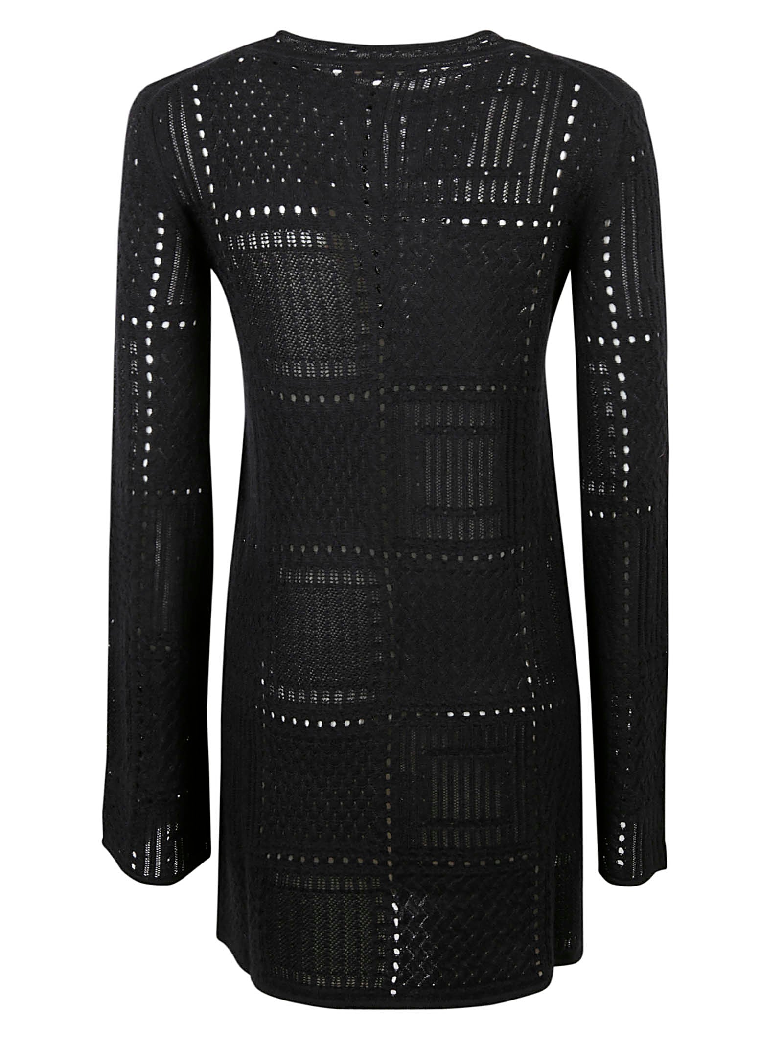 Refined Black Dress in Luxurious Wool-Cashmere-Silk Blend