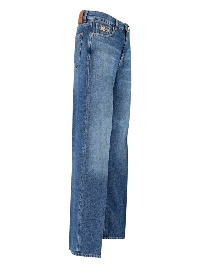"Medusa Biggie" Jeans Light Blue