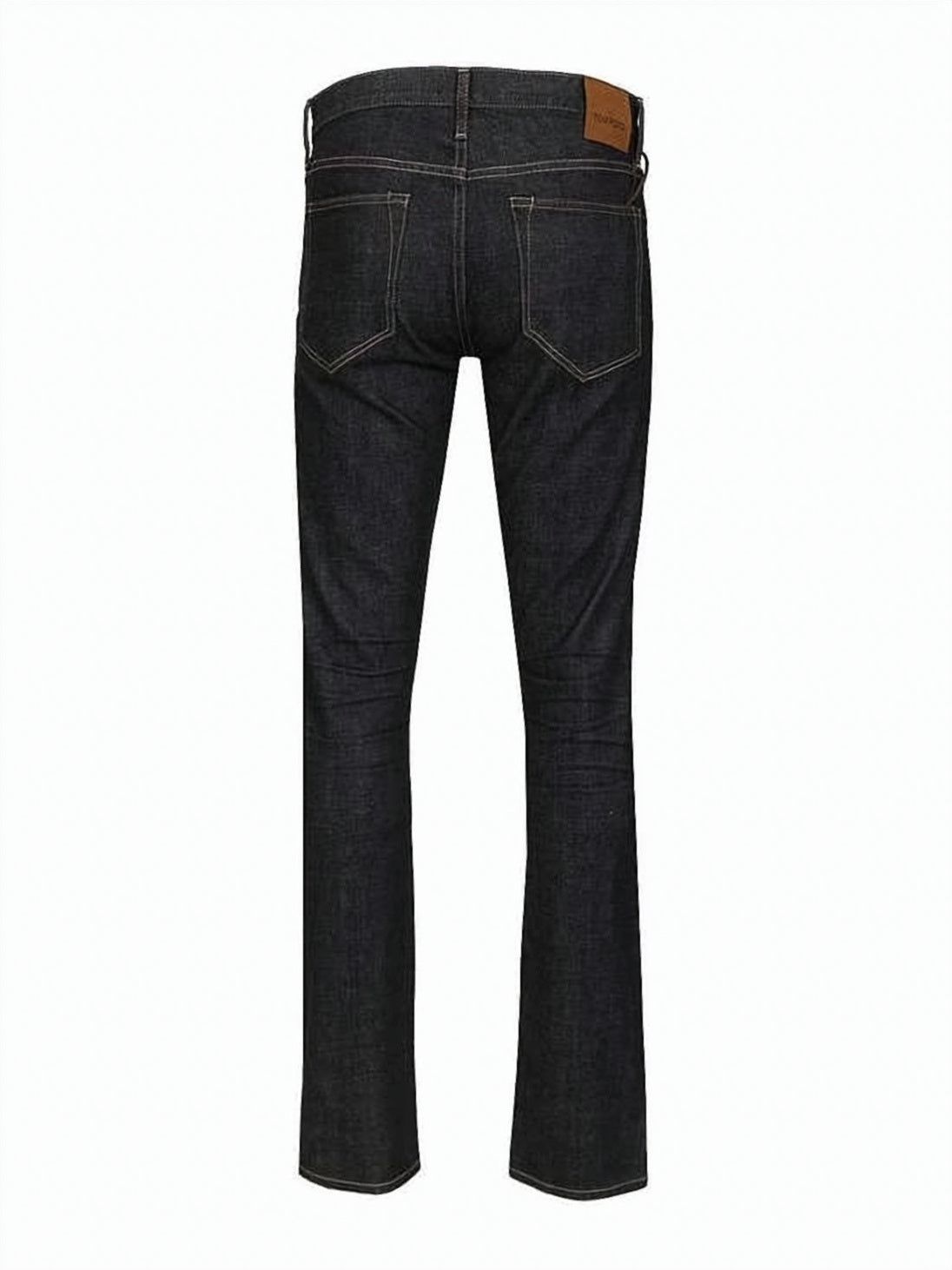 Dark Indigo Straight-Leg Traditional Denim Pants