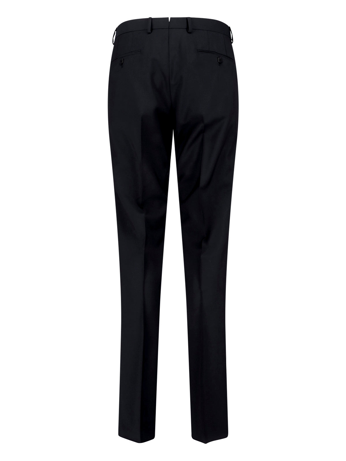 Black Double-Breasted Wool And Mohair Blend Suit