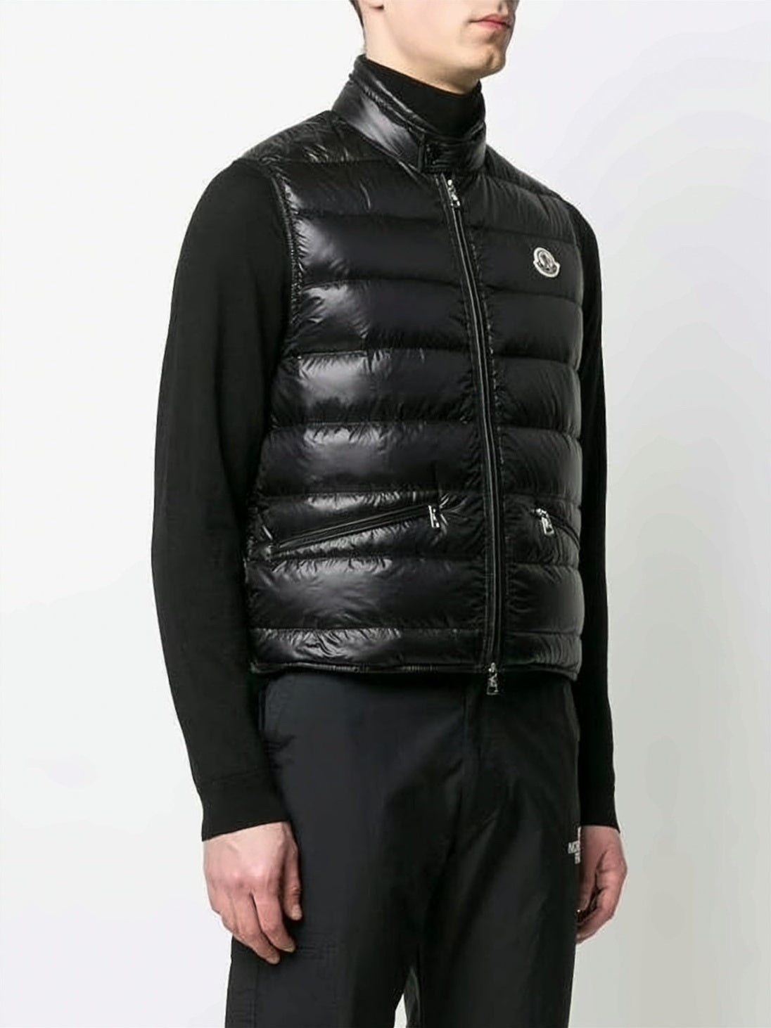 Horizontal Quilted Sleeveless Vest