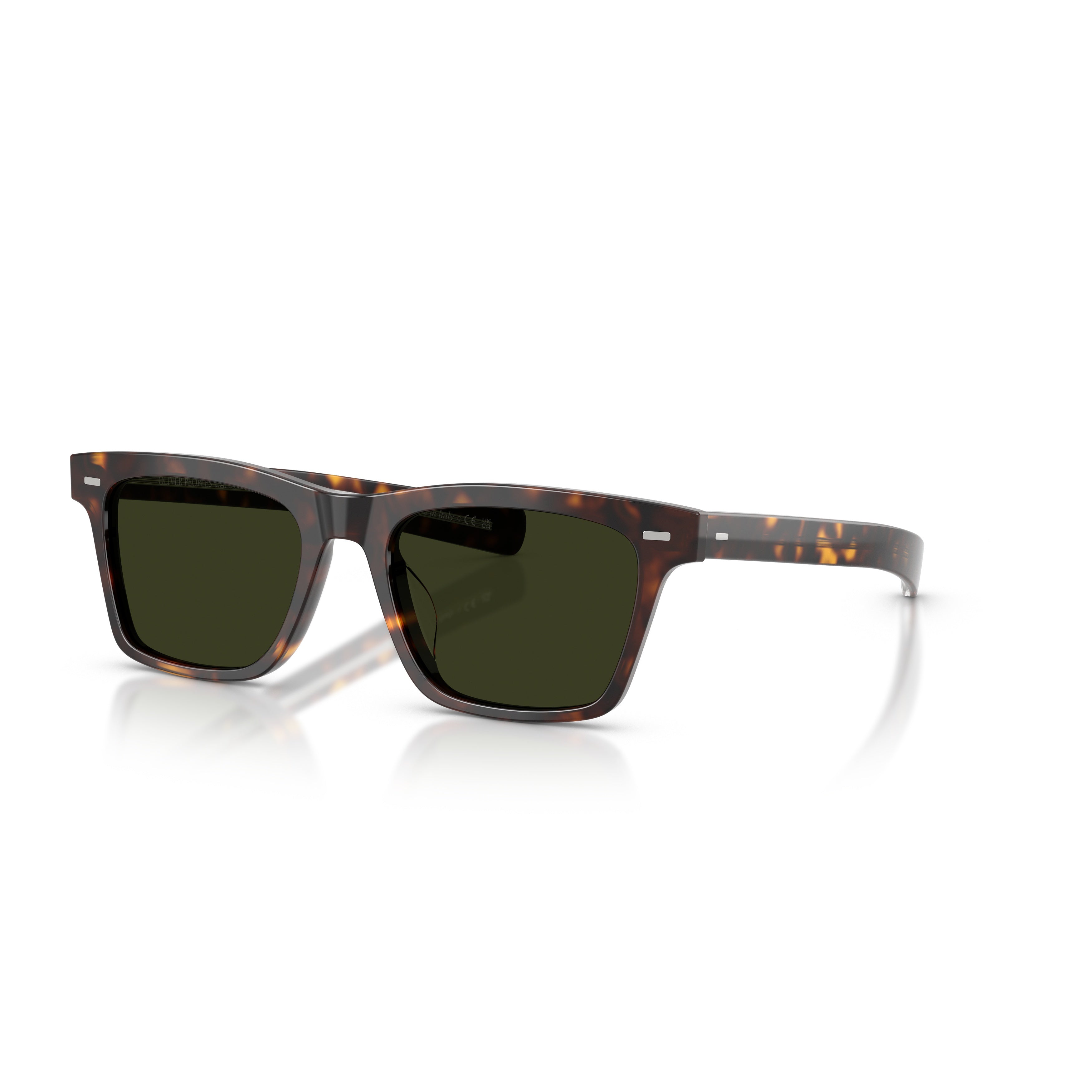 0ov5590su Tortoiseshell Acetate Sunglasses with Rectangular Frame