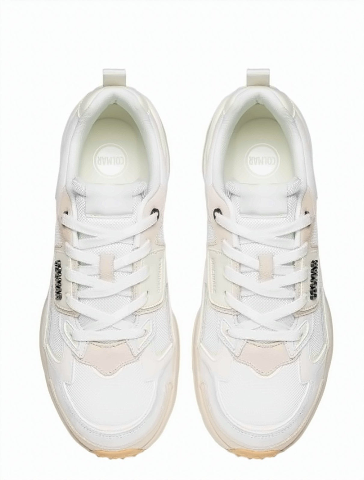 White Refuge Suede Panel Sneakers