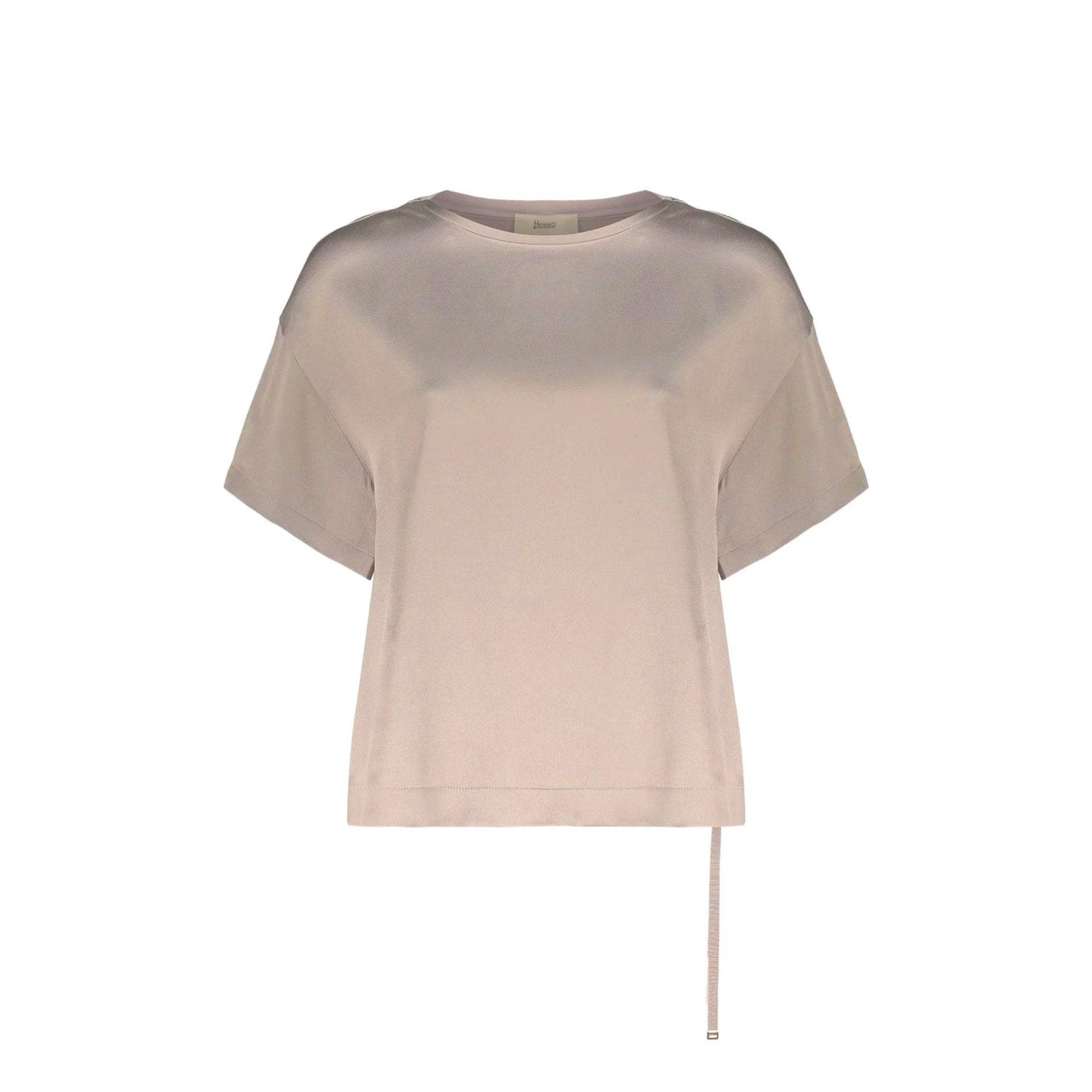Asymmetric Short-Sleeve Blouse