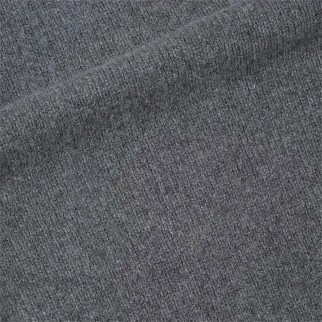 Heathered Grey Merino Wool Cashmere Turtleneck Sweater