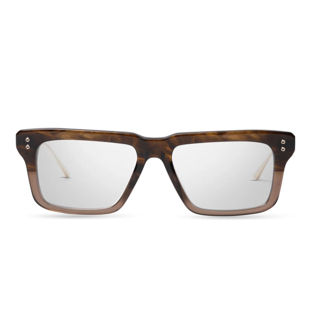 Lataro Bold Rectangular Tortoiseshell Sunglasses with Metallic Arms