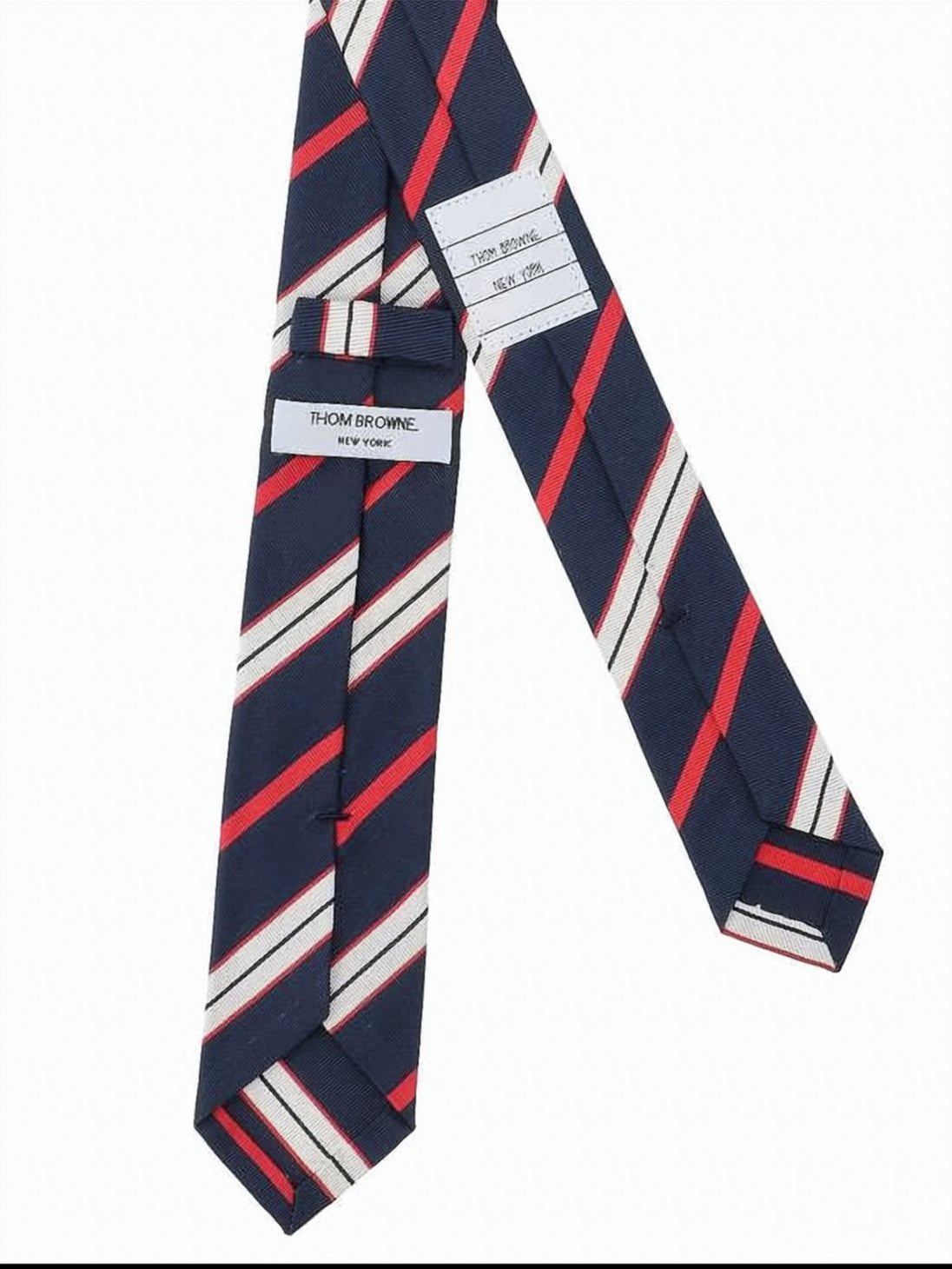 Multicolor Stripe Pattern Slim Neck Tie