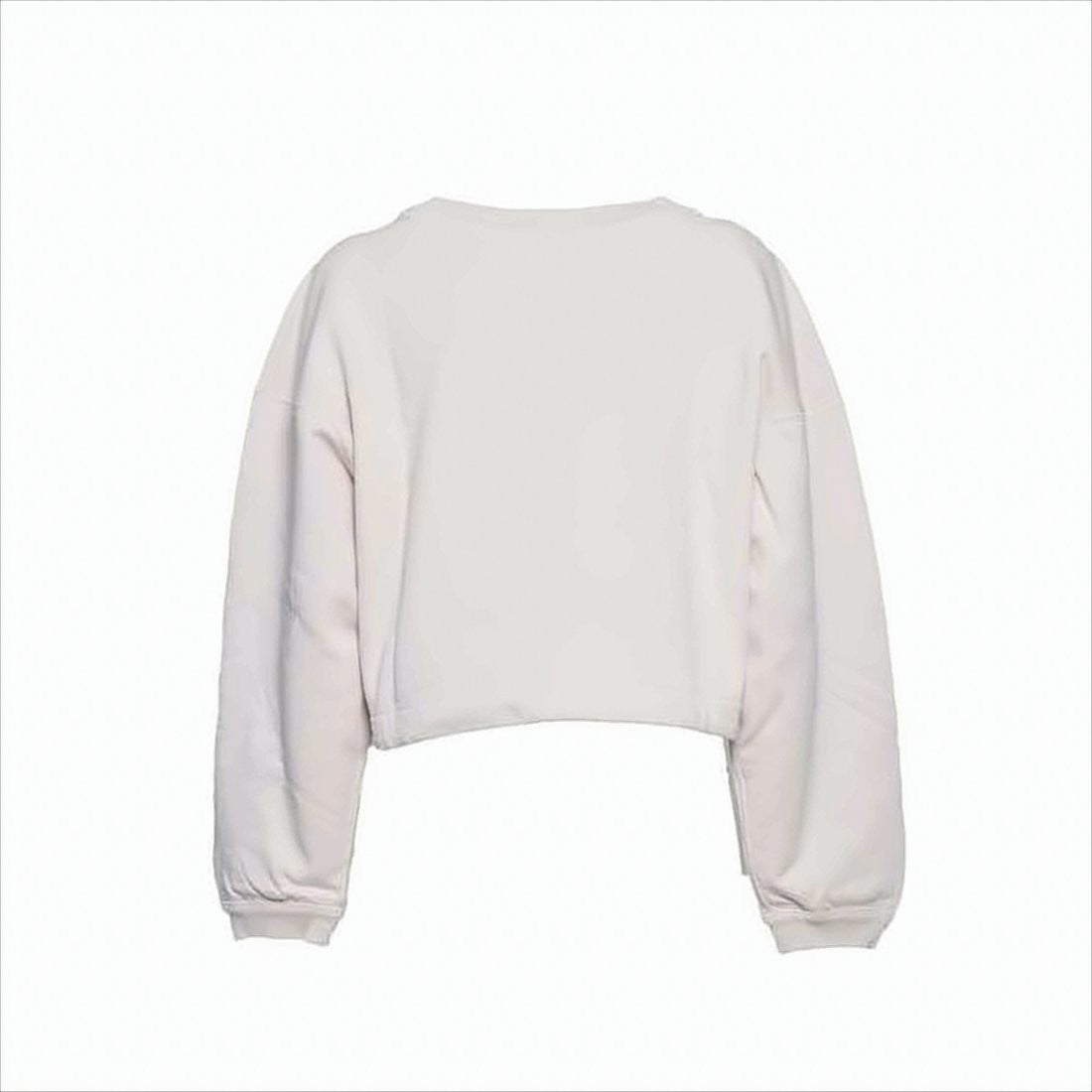 Cropped Long-Sleeve Top With Relaxed Fit