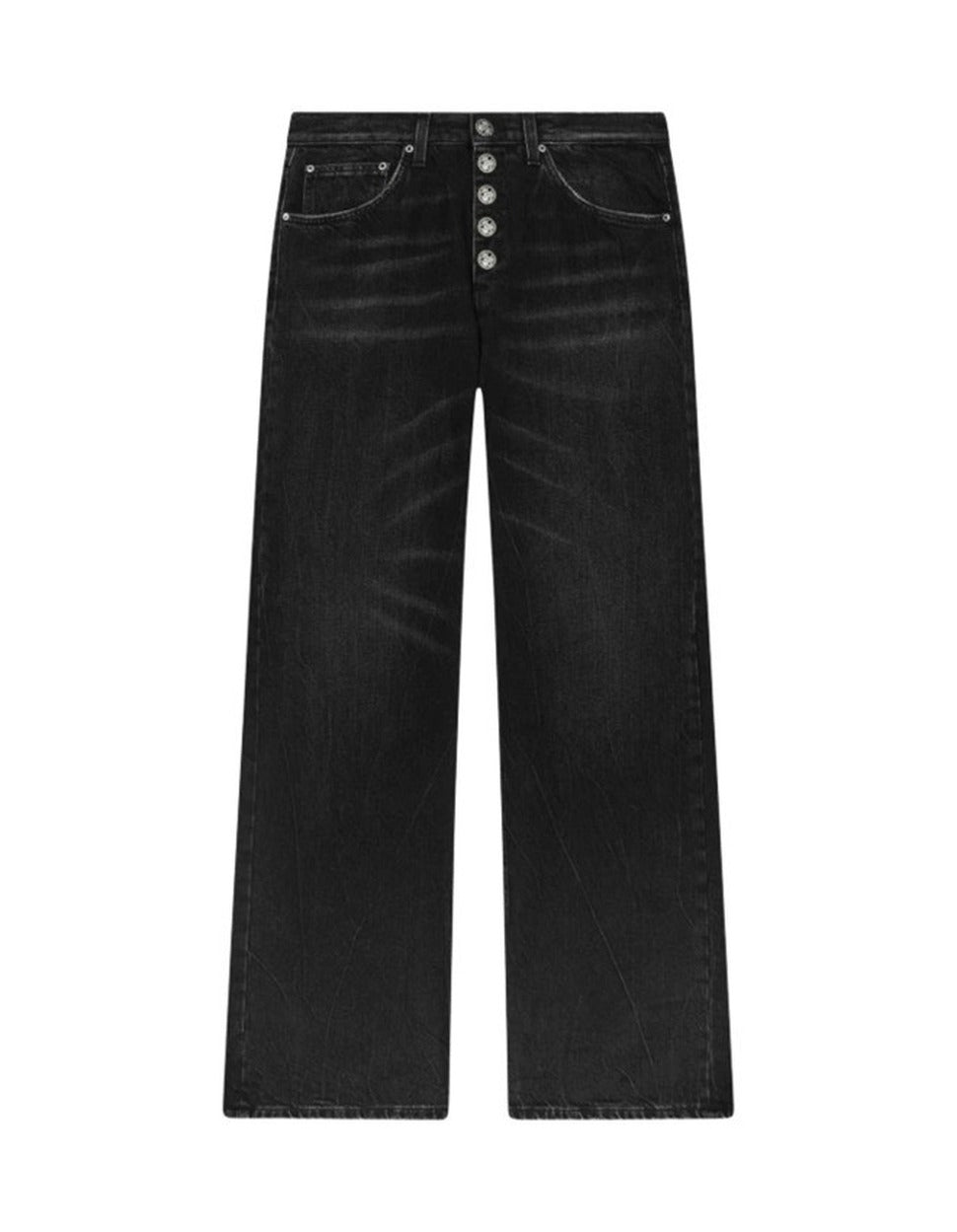 Wide Leg Black Jeans