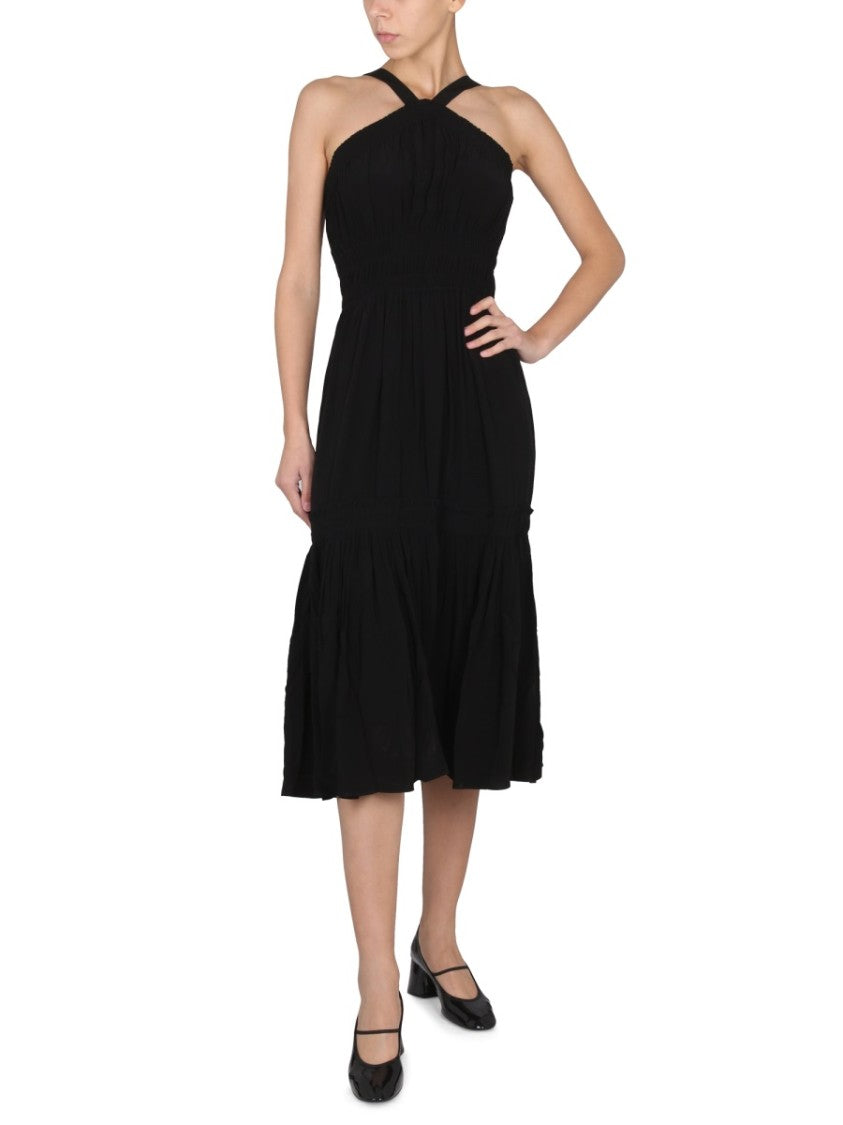Halter Neck Midi Dress