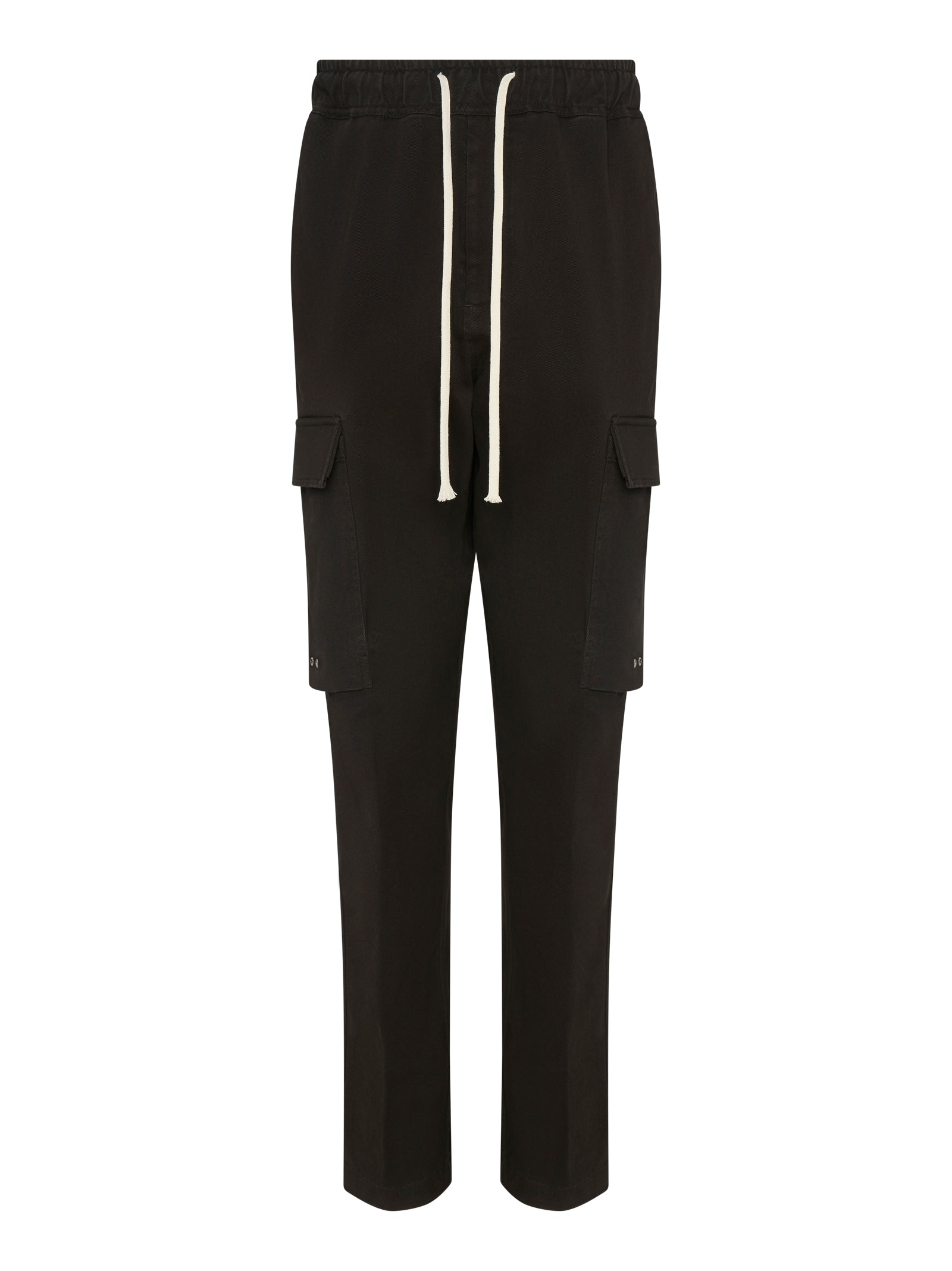 Wide-Fit Brown Trousers With Cargo Pockets