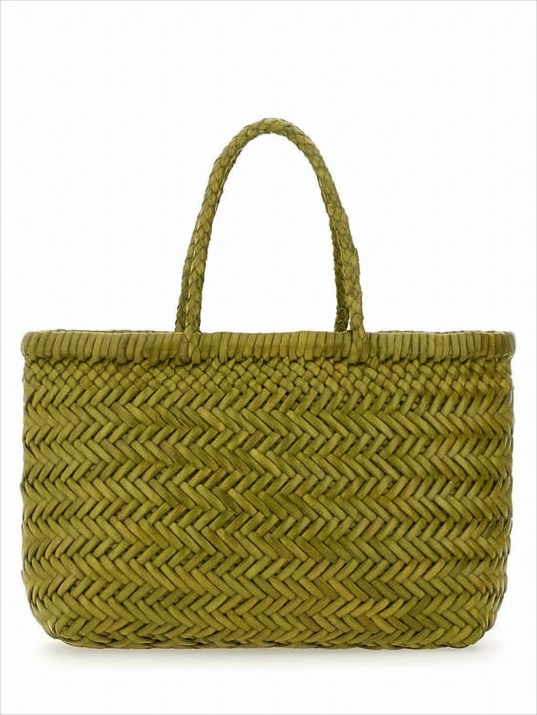 Mini Woven Buffalo Leather Tote
