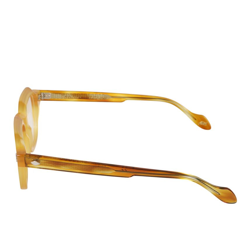 Turbot Translucent Amber-Yellow Turbot Sunglasses with Gradient Temples
