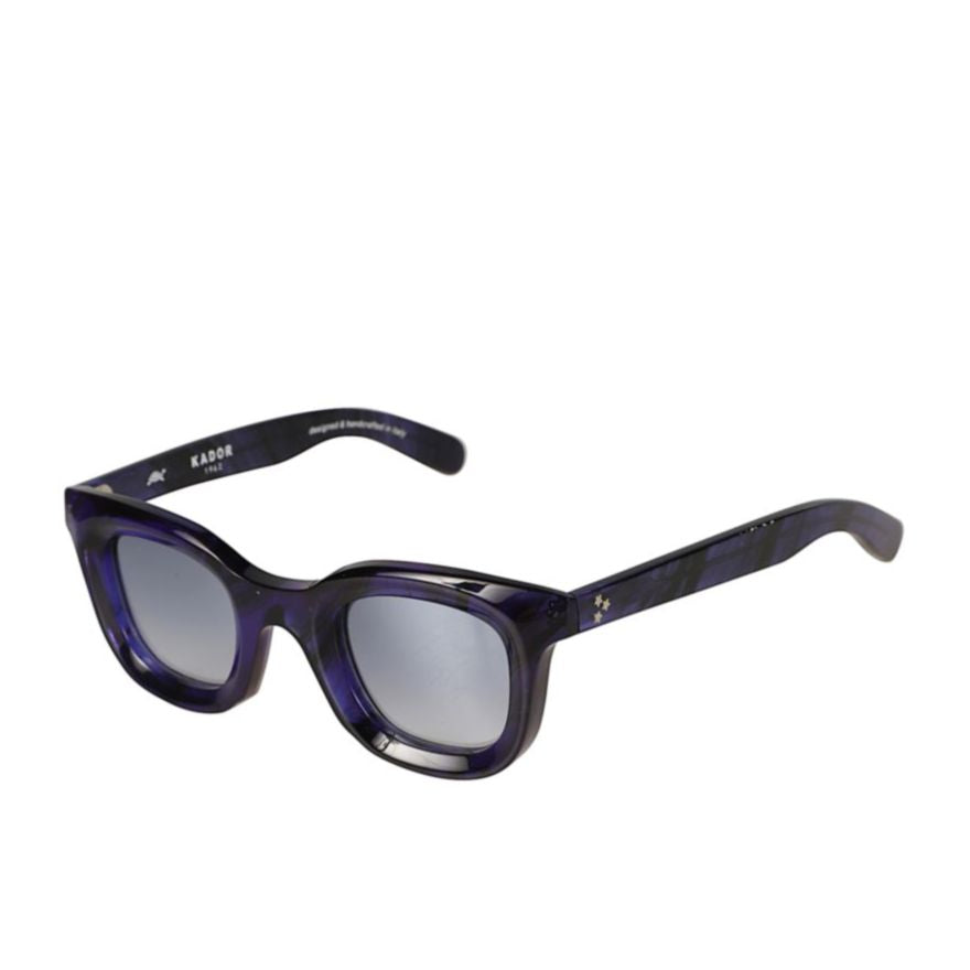 Joy Marbled Deep Purple Square Frame Sunglasses