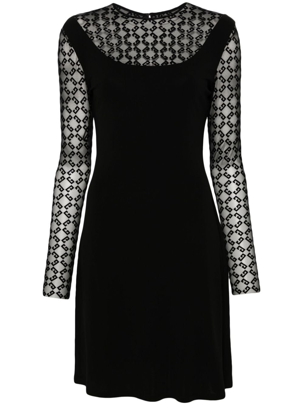 Mid-Length Black Crepe Dress