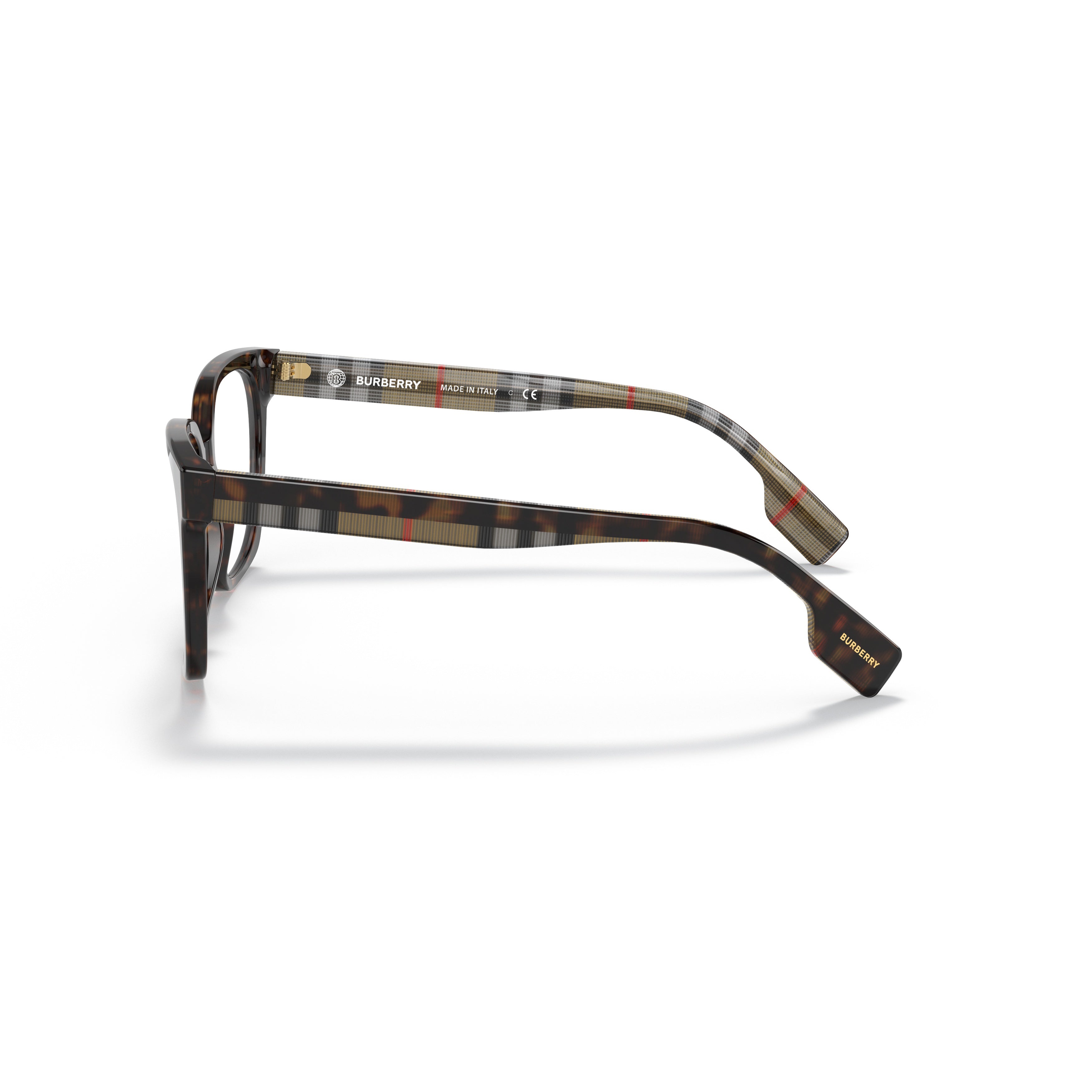 0be2347 Tortoiseshell Acetate Square Frame Eyeglasses