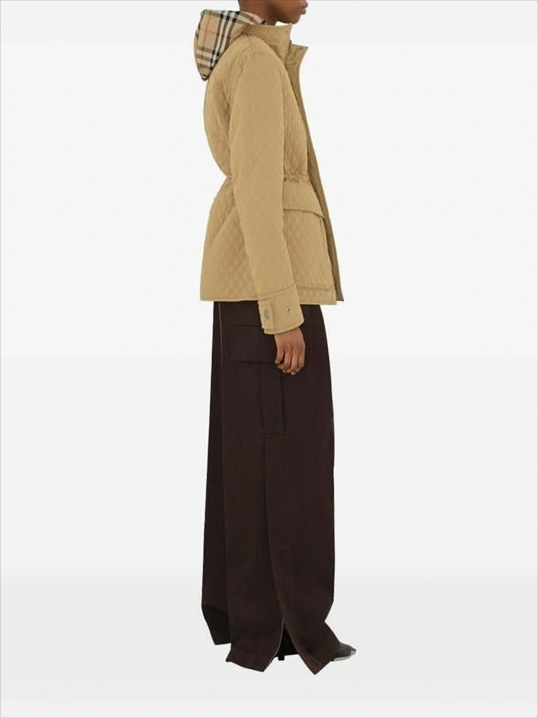 Quilted Jacket with Diamond Pattern