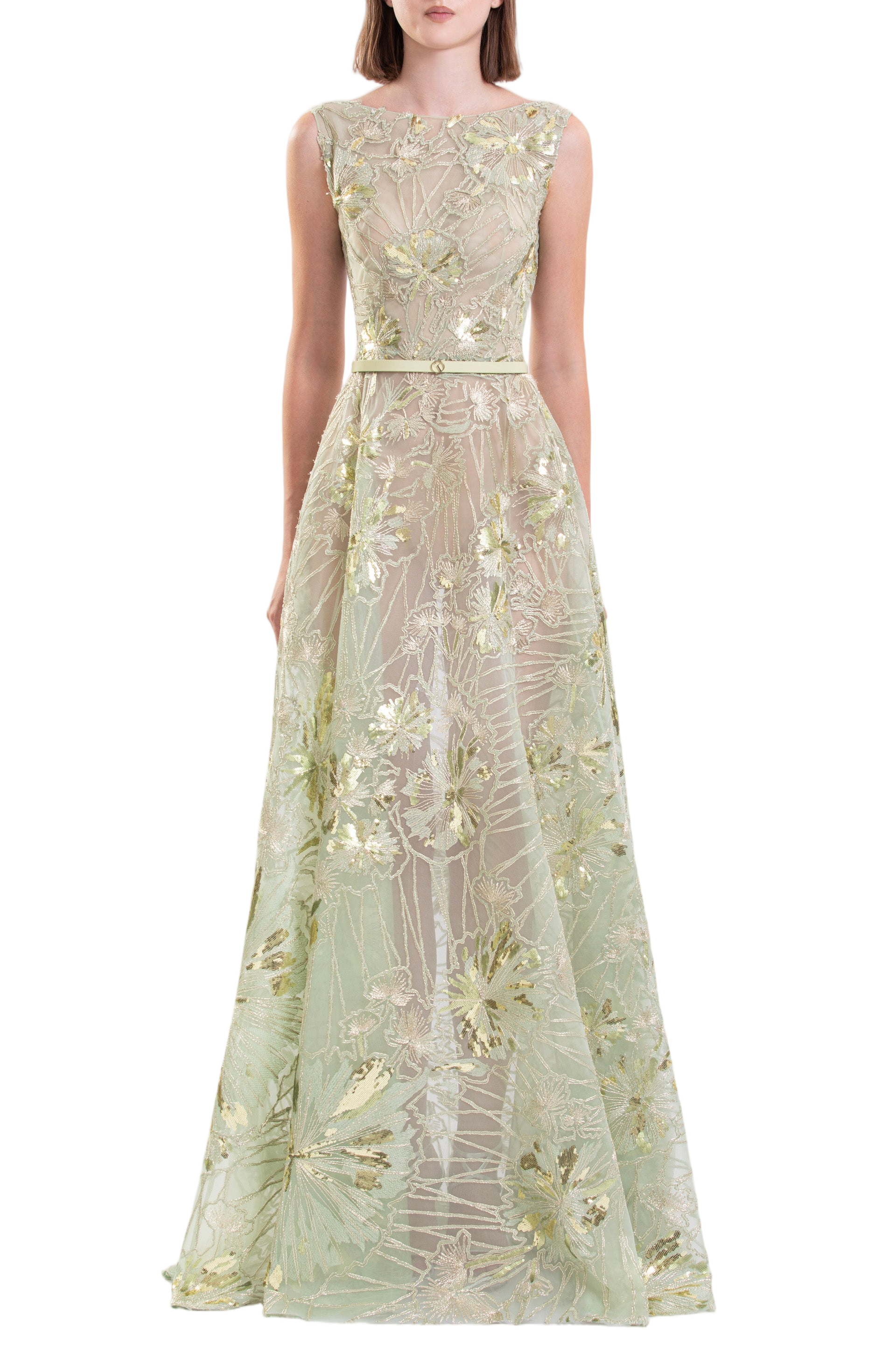 Embroidered Tulle Dress