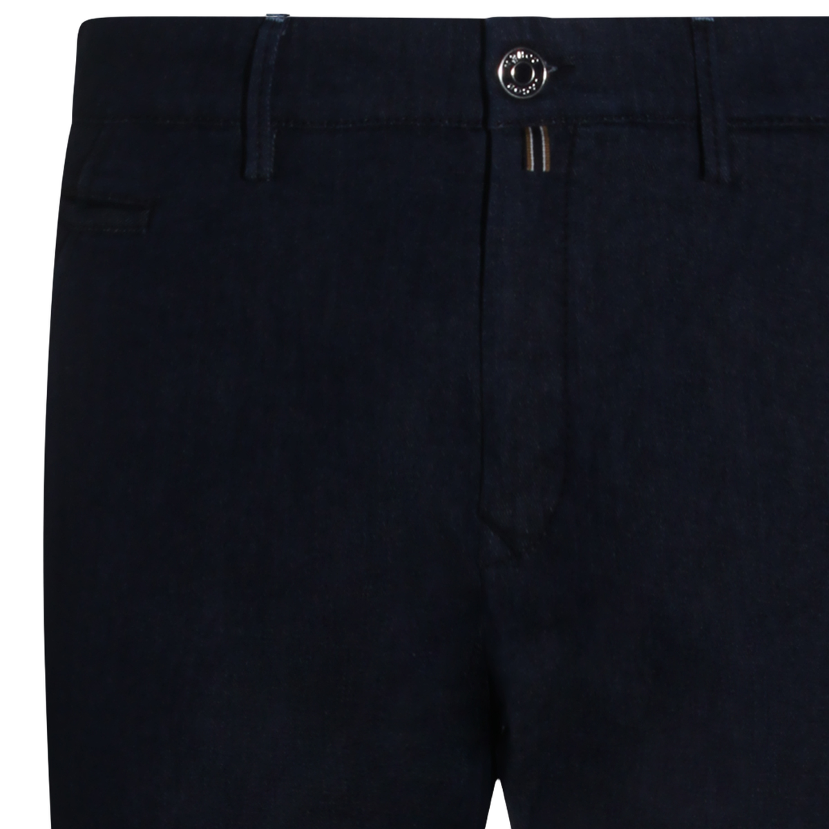 Straight-Leg Blue Jeans with Five-Pocket Styling