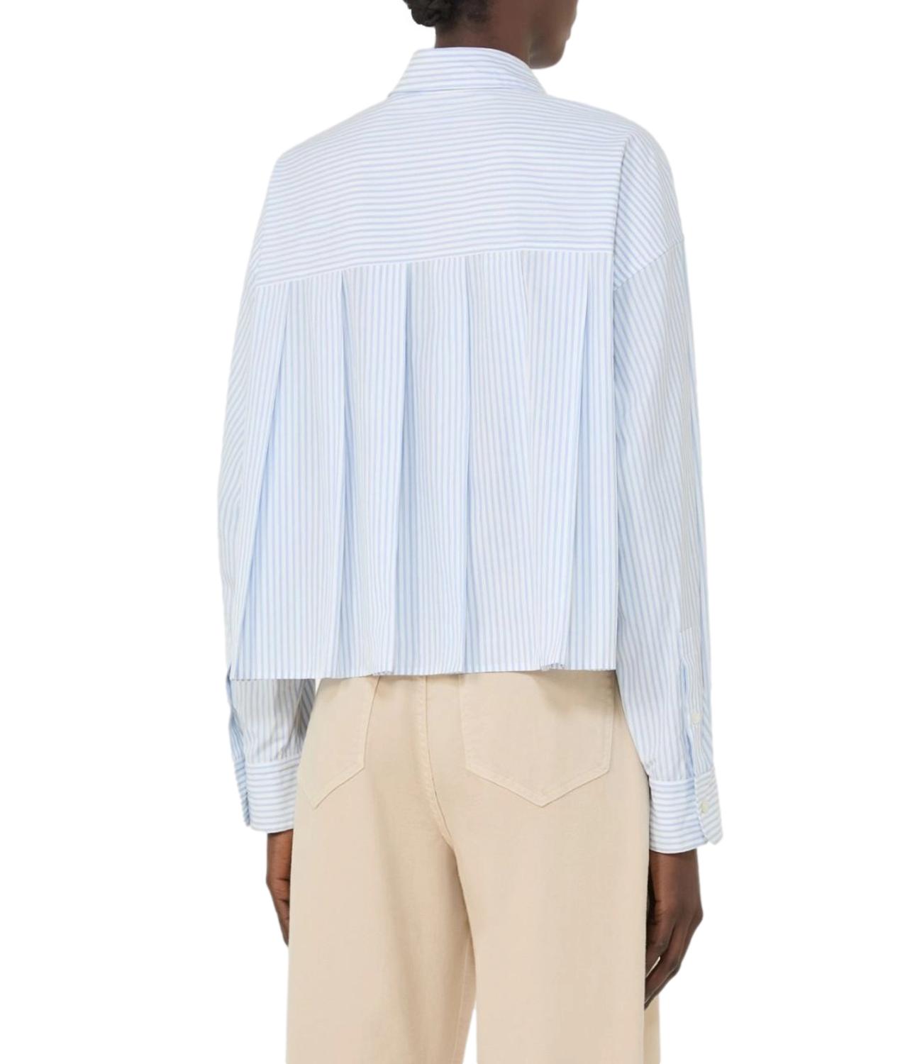 Light Blue Striped Linen Shirt