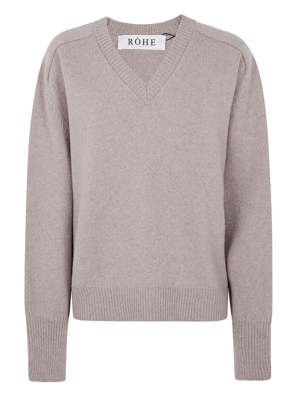 Relaxed Fit V-Neck Knitted Jumper