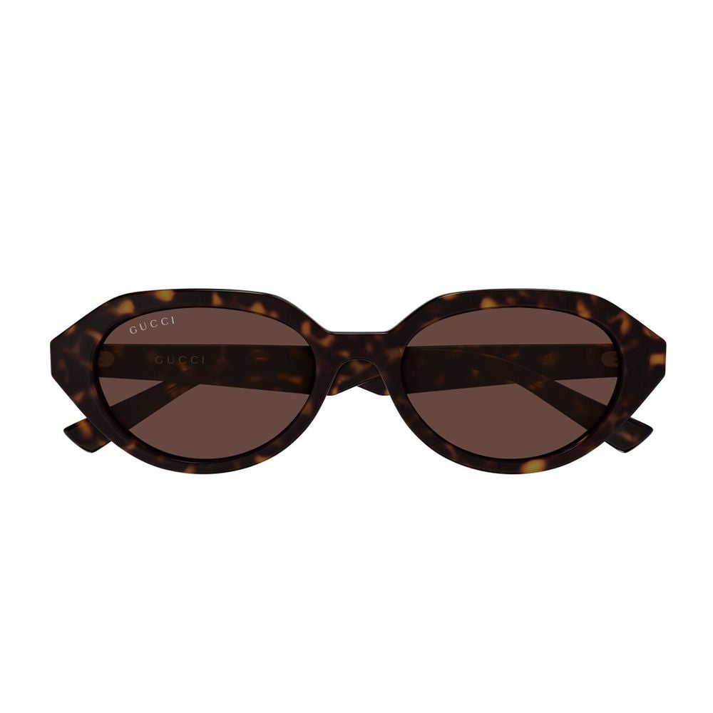 Geometric Tortoiseshell Sunglasses with Gold Emblem GG2178S Linea Emblem