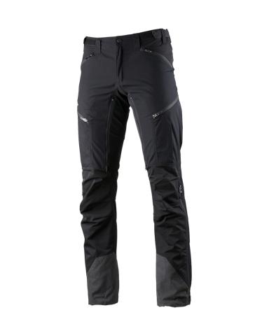 Straight Black Trousers with Multiple Zippered Pockets