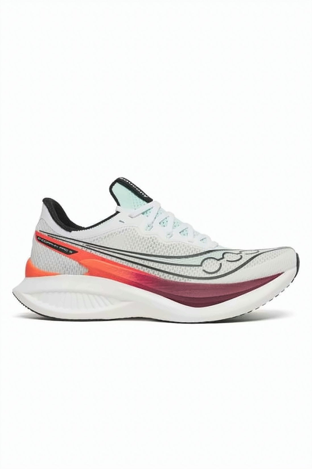 Aerodynamic Sneakers With Gradient Accents And Curved Sole