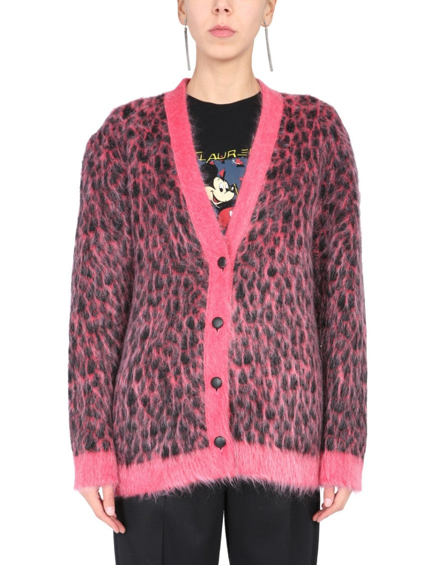 Leopard Jacquard Cardigan
