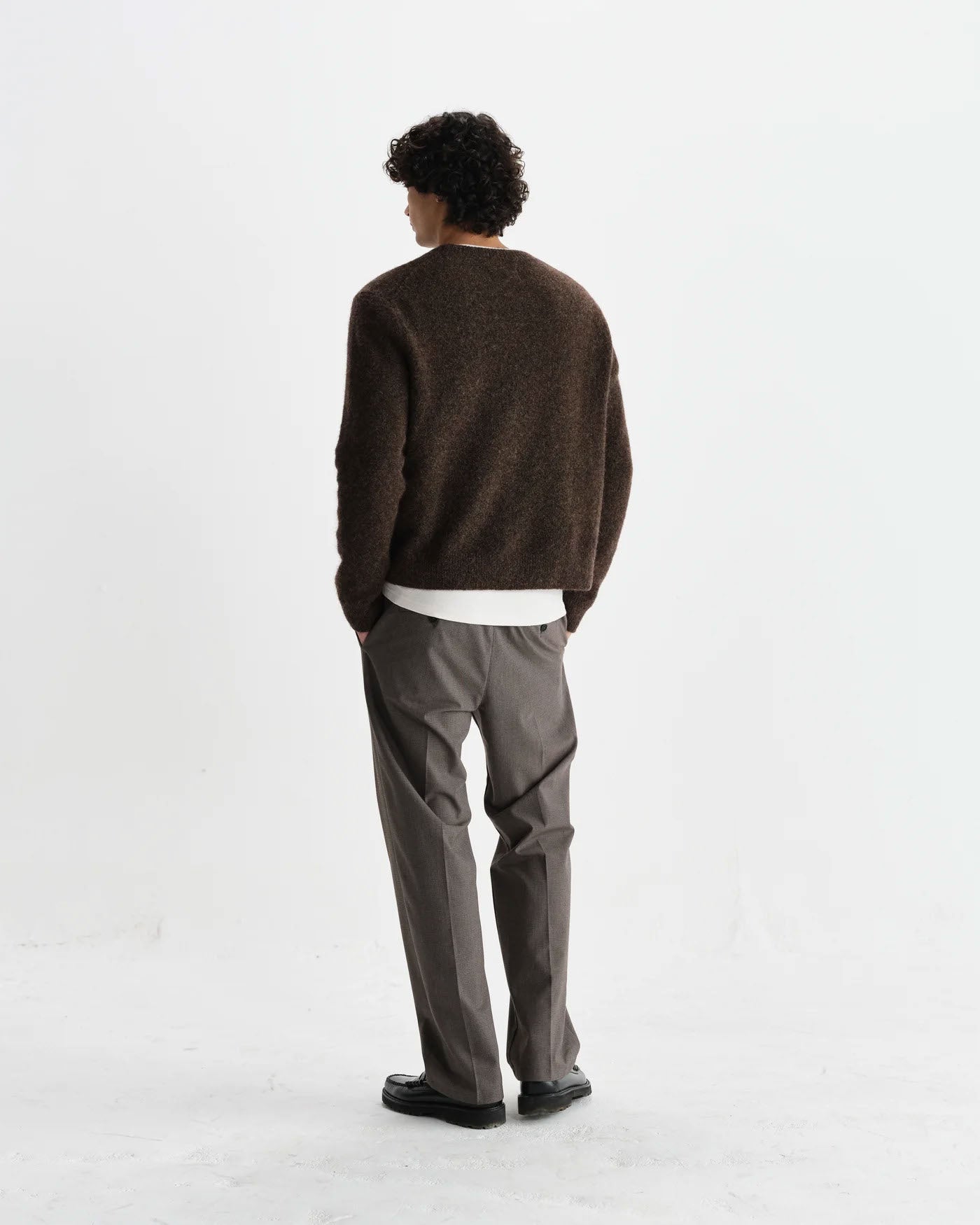 Fluffy Wool Blend Wilde Crewneck Sweater