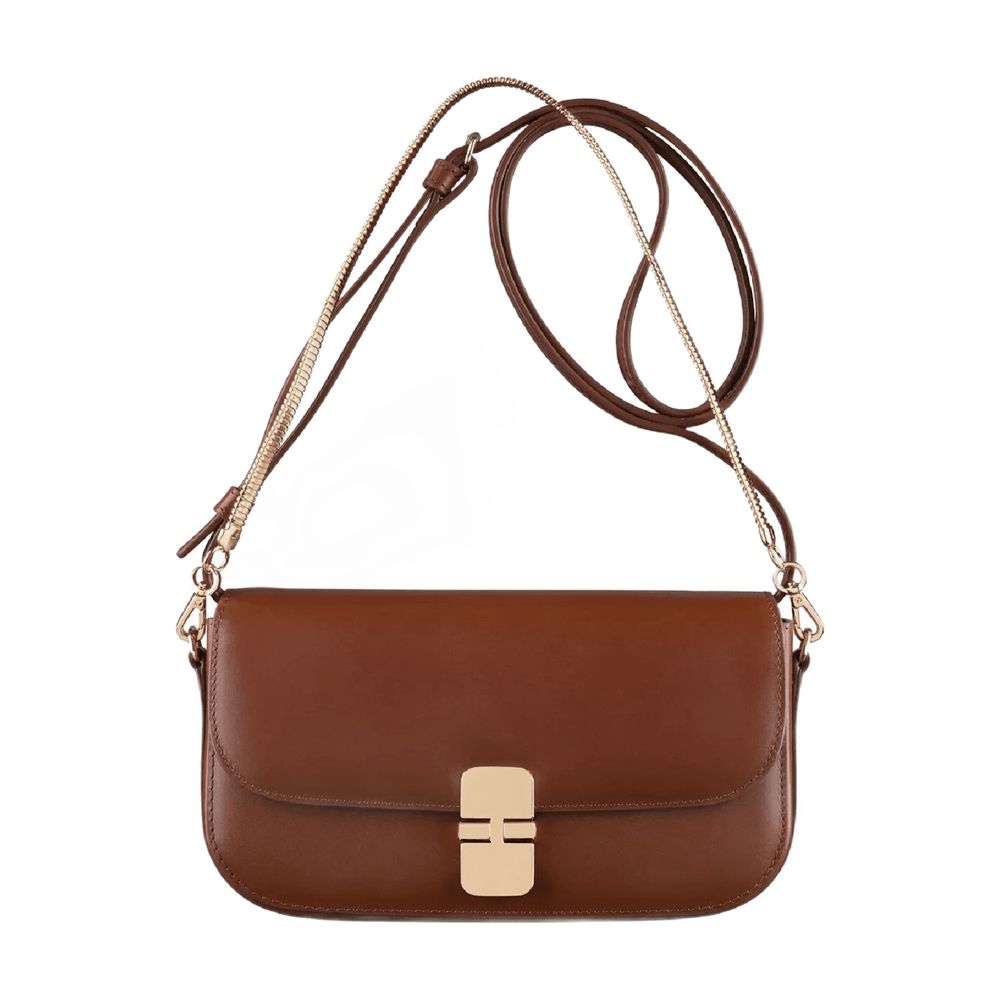 Grace Chaine Clutch - Leather - Brown
