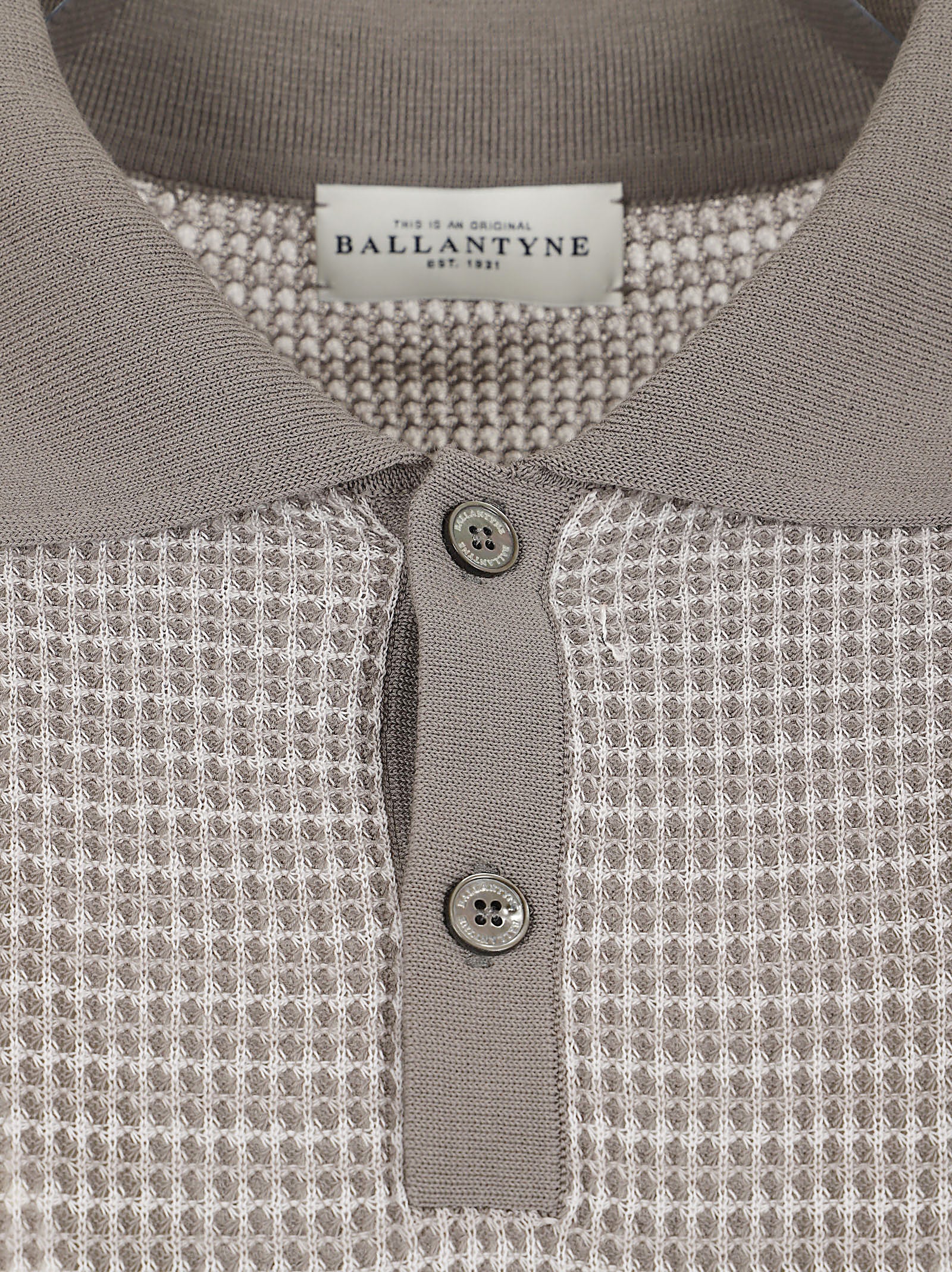 Textured Knit Polo Shirt