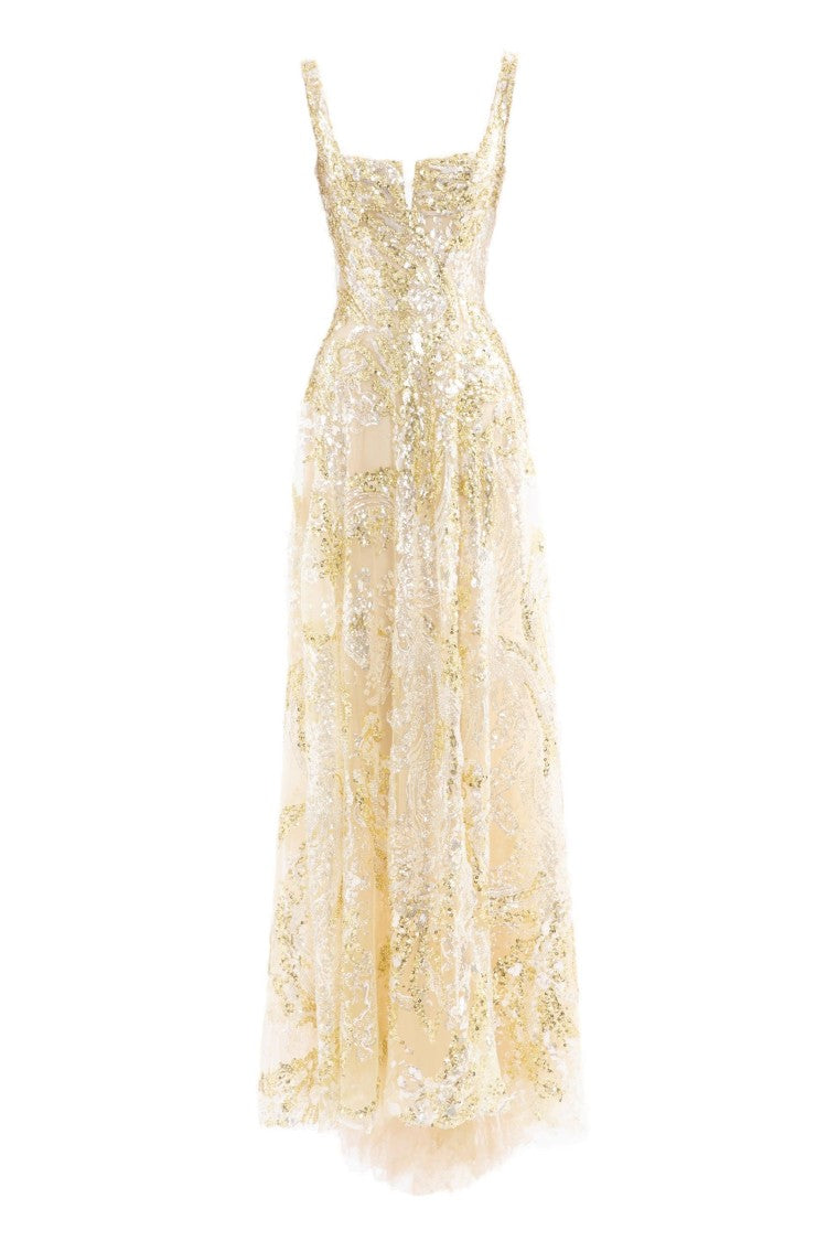 Embroidered Long Dress
