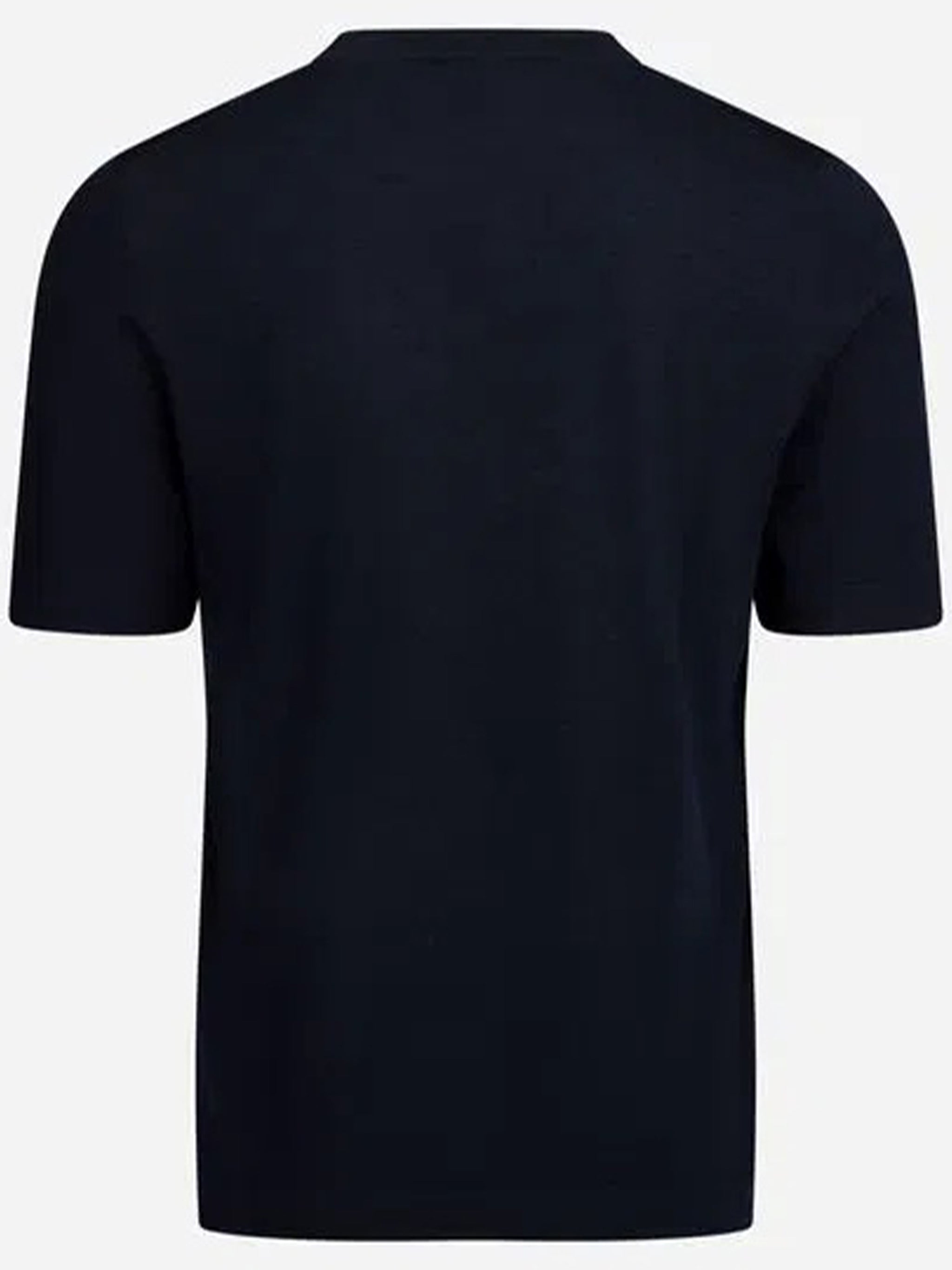 Black Paricollo Crew Neck Wool Top