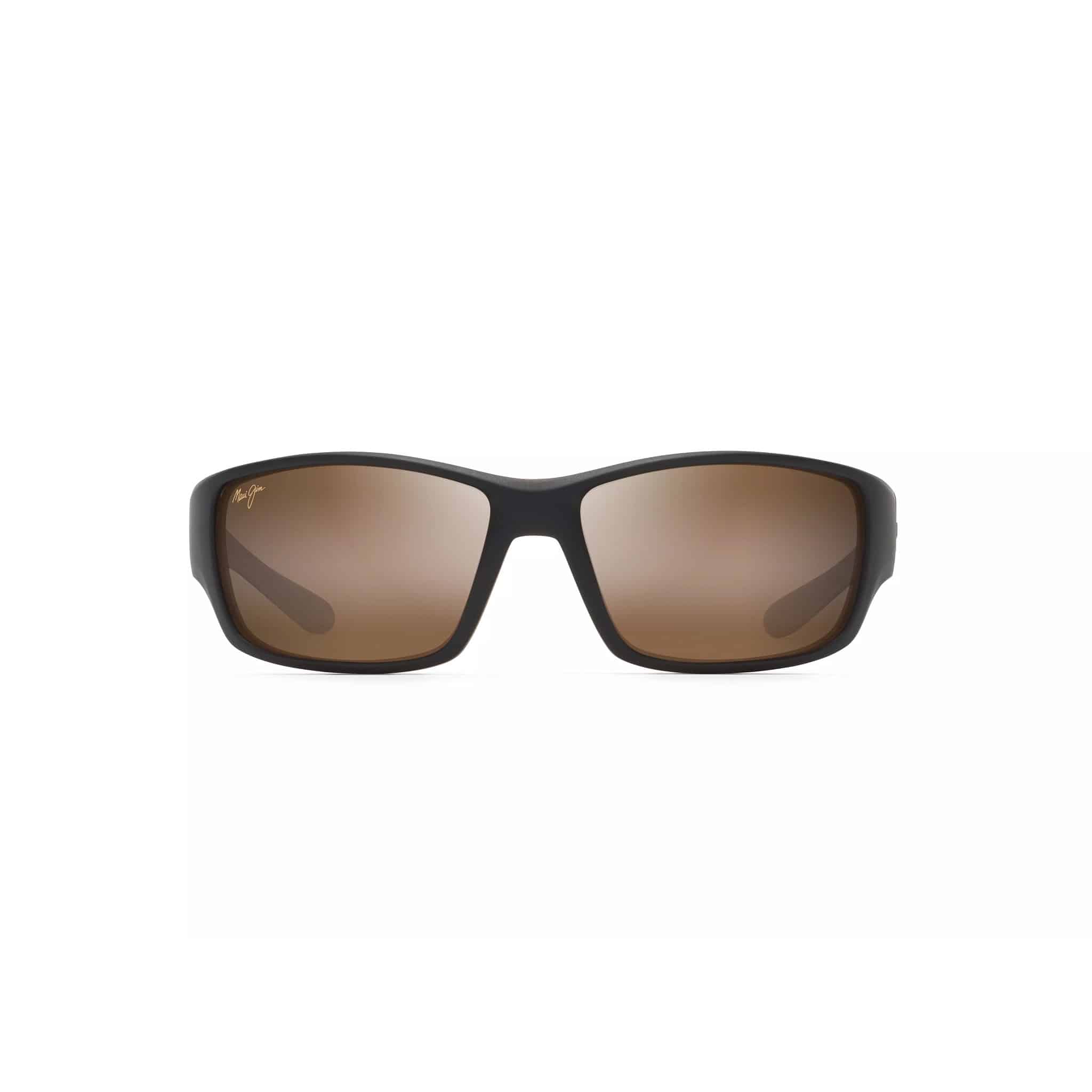 Local Kine Rectangular Frame Sunglasses with Matte Black Finish