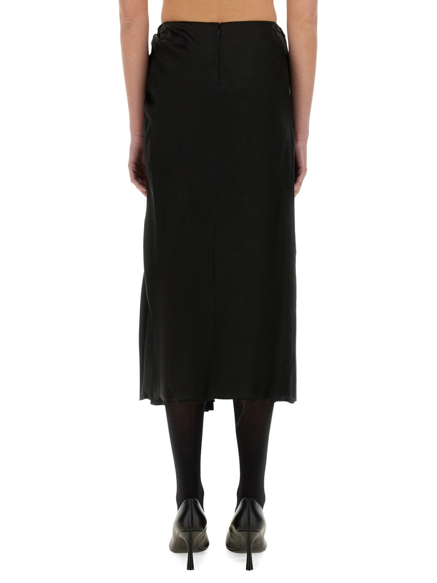 Fluid Draped Skirt with Elegant Folds